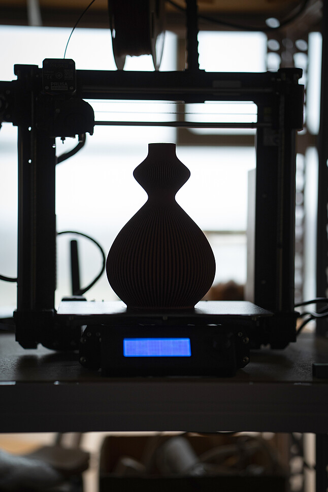 Vase in the 3D-printer